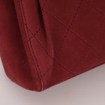 Chanel 1997 Merlot Suede Chain Flap Bag - FashioNica