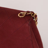 Chanel 1997 Merlot Suede Chain Flap Bag - FashioNica