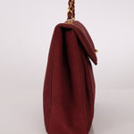 Chanel 1997 Merlot Suede Chain Flap Bag - FashioNica