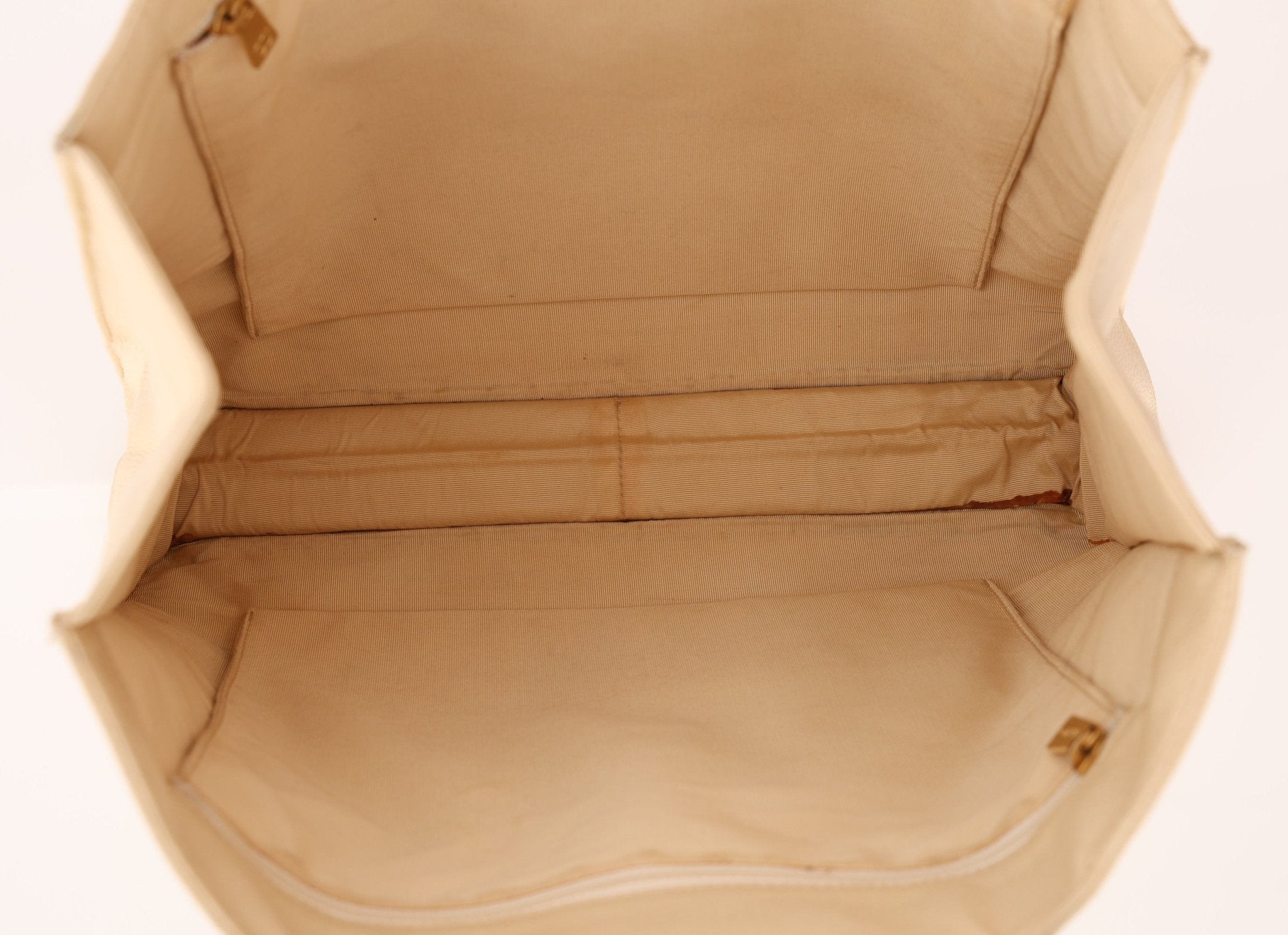 Chanel 1997 Vanilla Caviar Acrylic Wood Tote - FashioNica