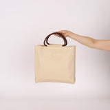 Chanel 1997 Vanilla Caviar Acrylic Wood Tote - FashioNica