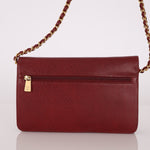 Chanel 2000 Caviar Bordeaux Wallet on Chain Matte GHW - FashioNica