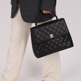 Chanel 2000 Caviar Kelly Top Handle - FashioNica