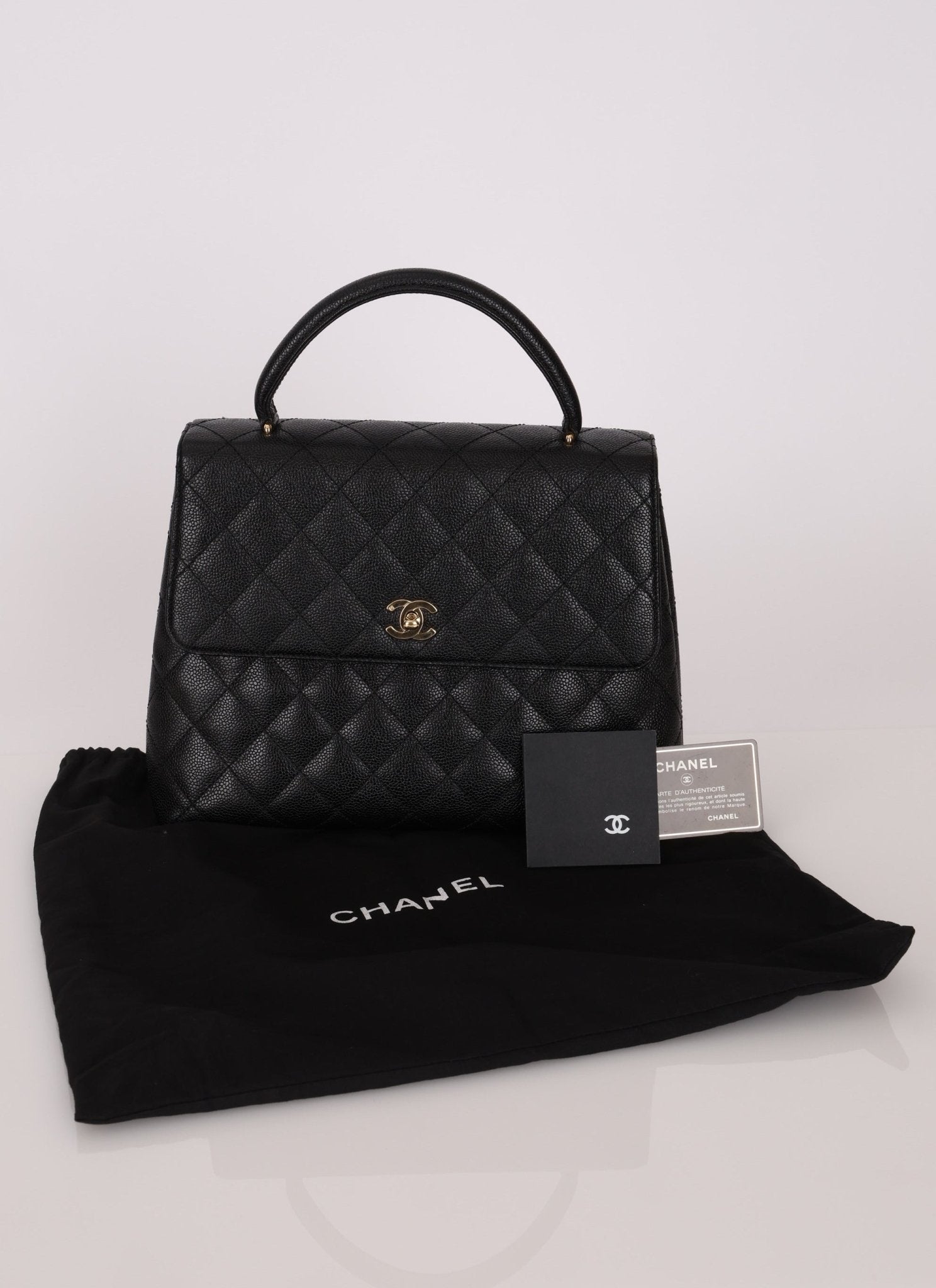 Chanel 2000 Caviar Kelly Top Handle - FashioNica