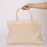 Chanel 2004 Linen Timeless Tote - FashioNica