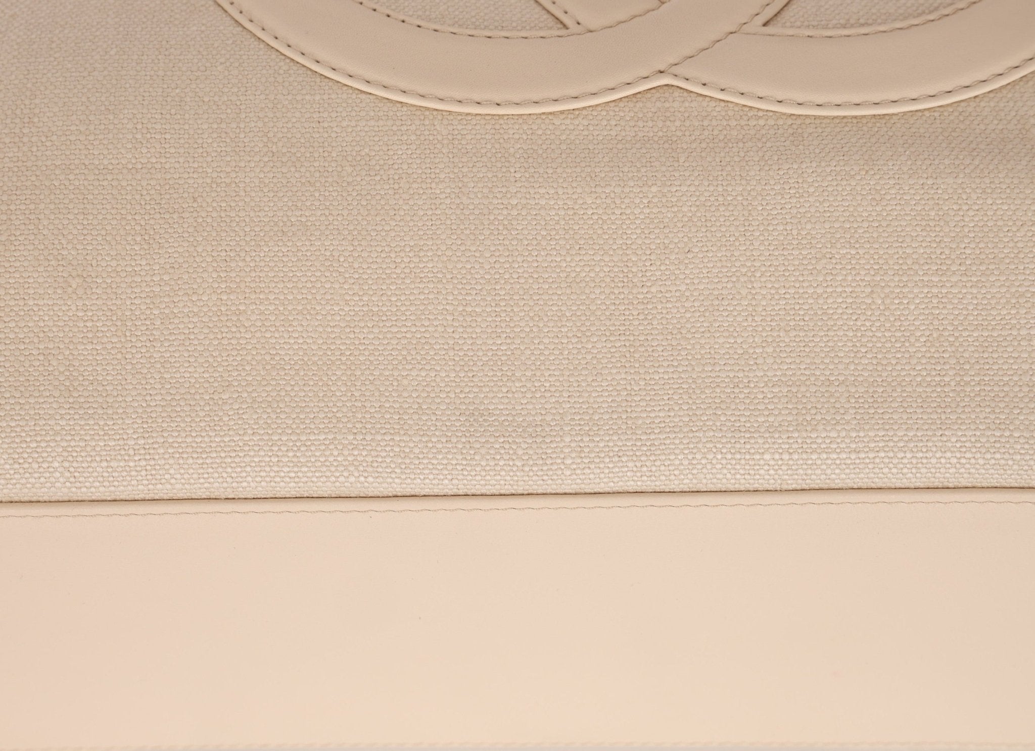 Chanel 2004 Linen Timeless Tote - FashioNica