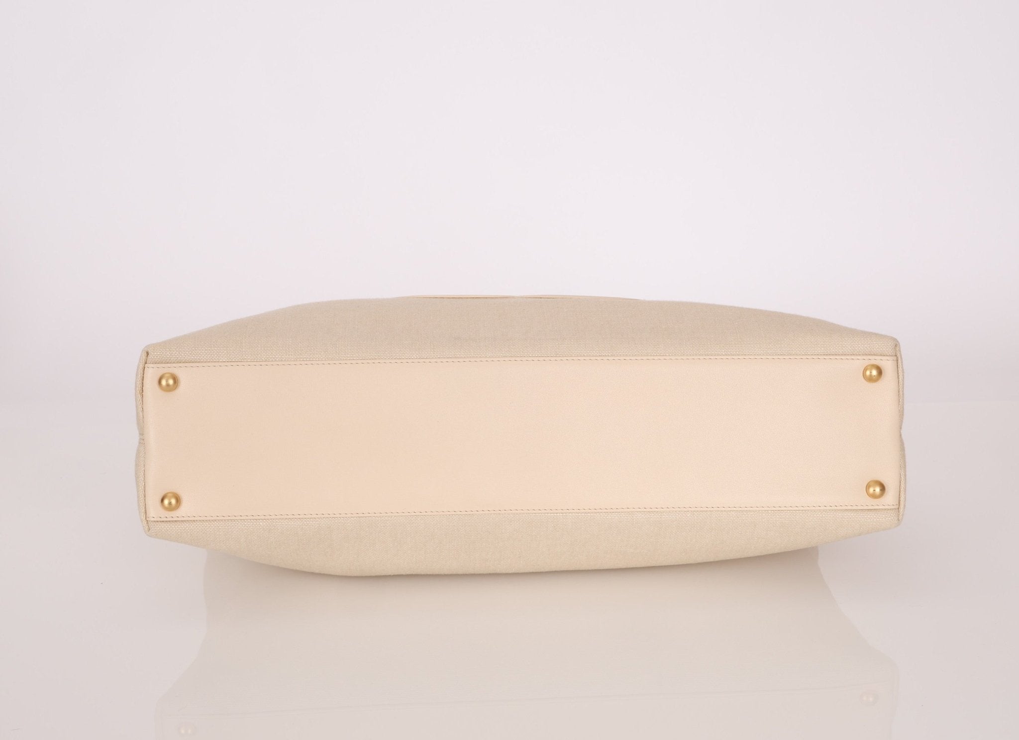 Chanel 2004 Linen Timeless Tote - FashioNica