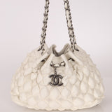Chanel 2008 Glazed Lambskin Stravinsky Drawstring Bag - FashioNica