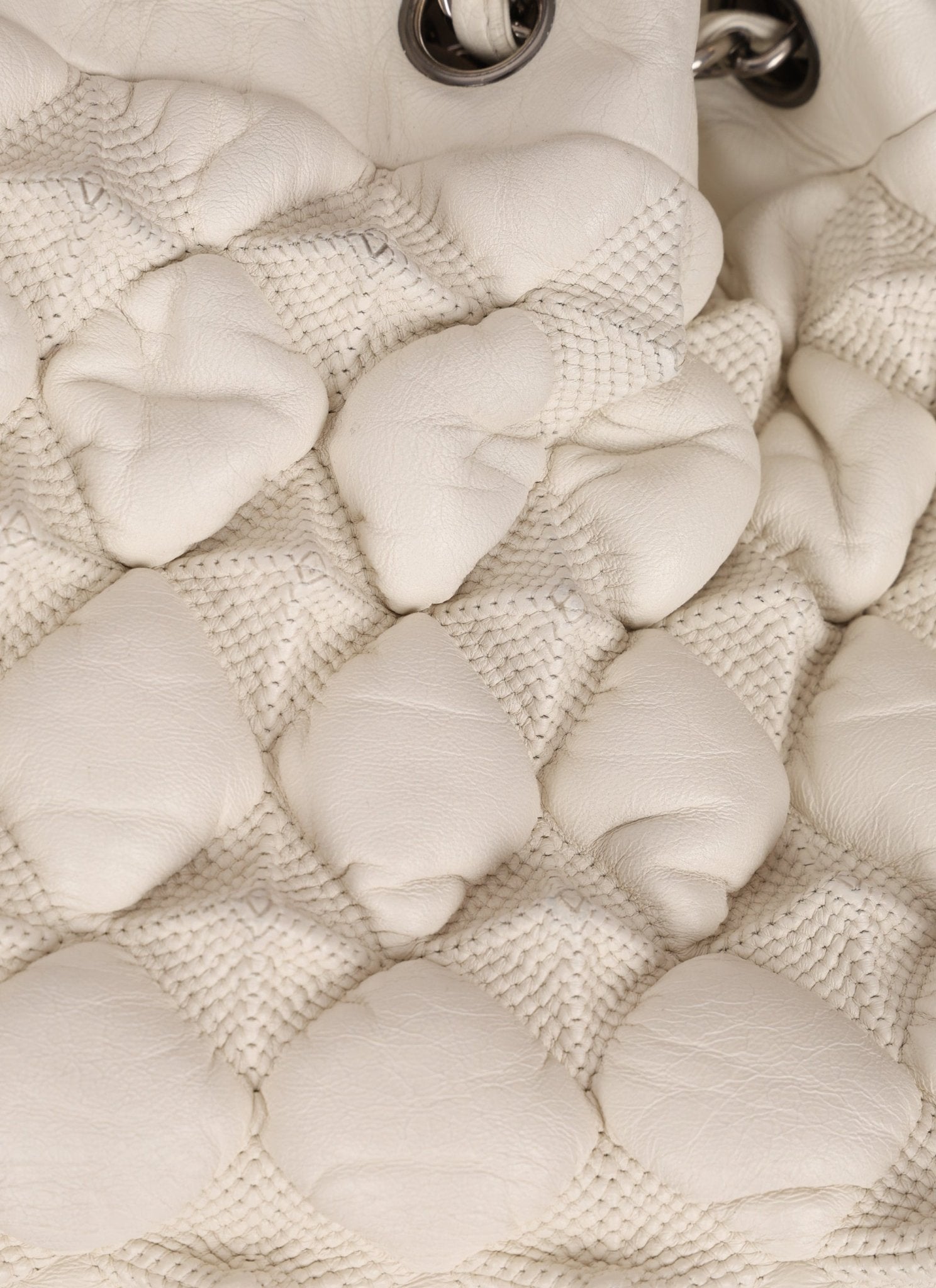 Chanel 2008 Glazed Lambskin Stravinsky Drawstring Bag - FashioNica