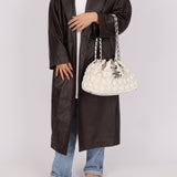 Chanel 2008 Glazed Lambskin Stravinsky Drawstring Bag - FashioNica