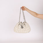 Chanel 2008 Glazed Lambskin Stravinsky Drawstring Bag - FashioNica