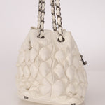 Chanel 2008 Glazed Lambskin Stravinsky Drawstring Bag - FashioNica
