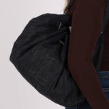 Chanel 2009 Denim Stretch Spirit CC Cabas Hobo - FashioNica