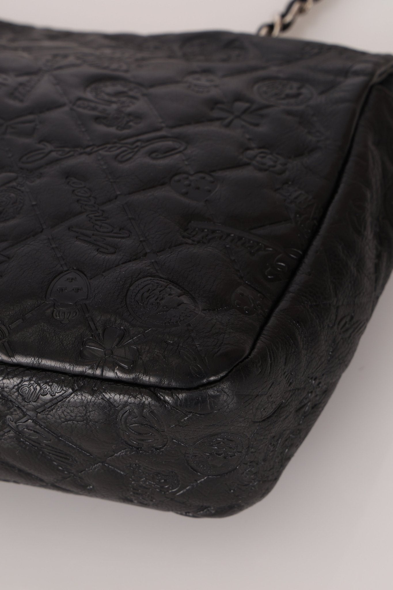 Chanel 2010 Calfskin Embossed Lucky Charms Symbol Flap Bag - FashioNica