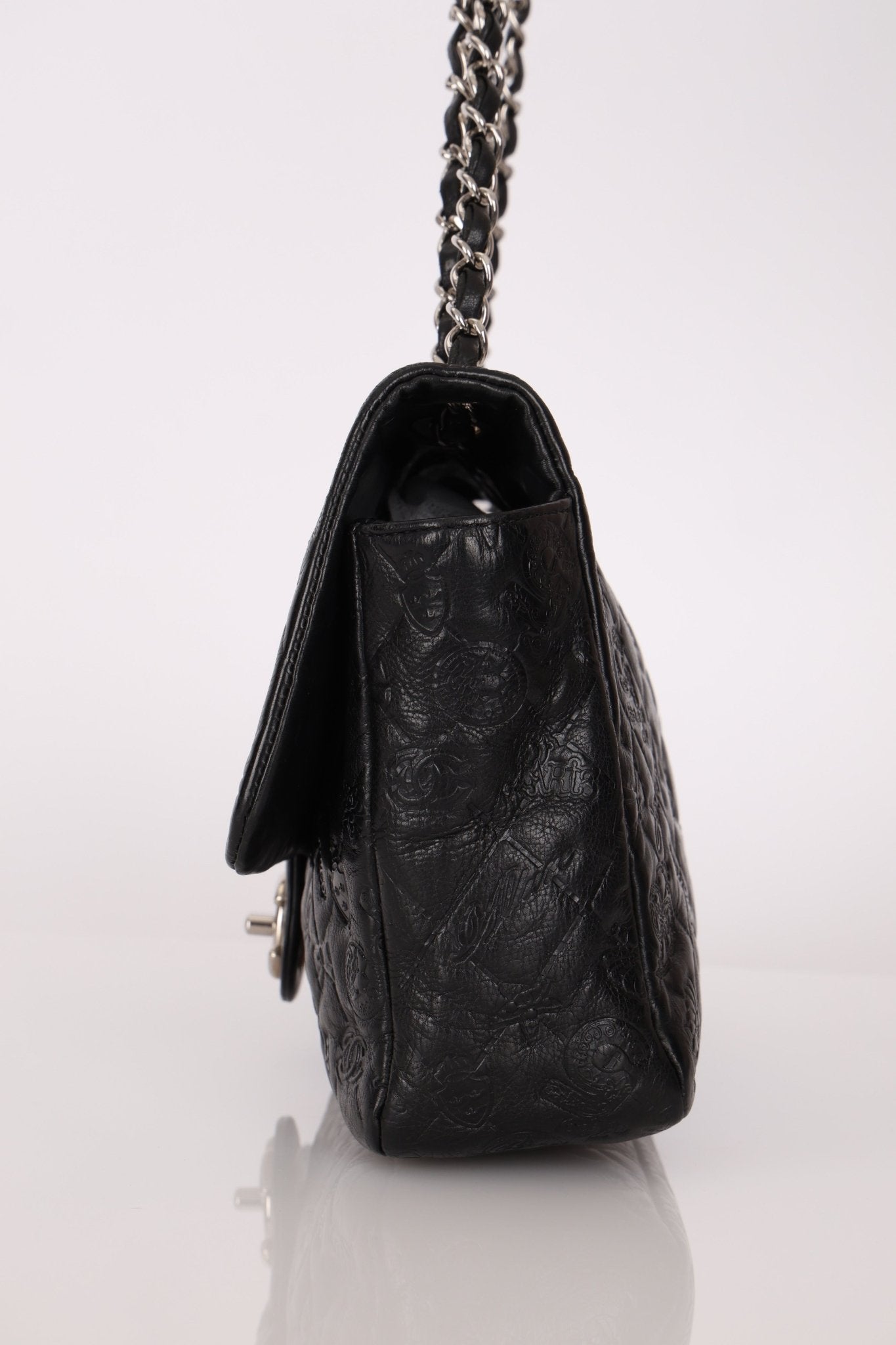 Chanel 2010 Calfskin Embossed Lucky Charms Symbol Flap Bag - FashioNica