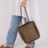 Chanel 2011 Calfskin Paris - Byzance Bronze Instanbul Chain Tote - FashioNica
