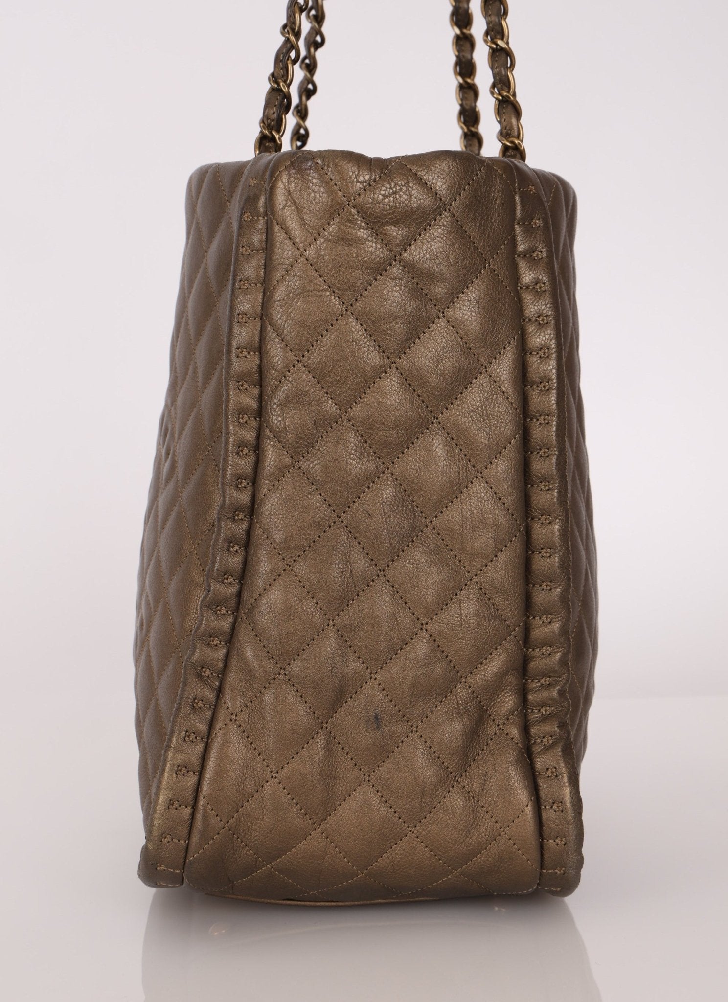 Chanel 2011 Calfskin Paris - Byzance Bronze Instanbul Chain Tote - FashioNica