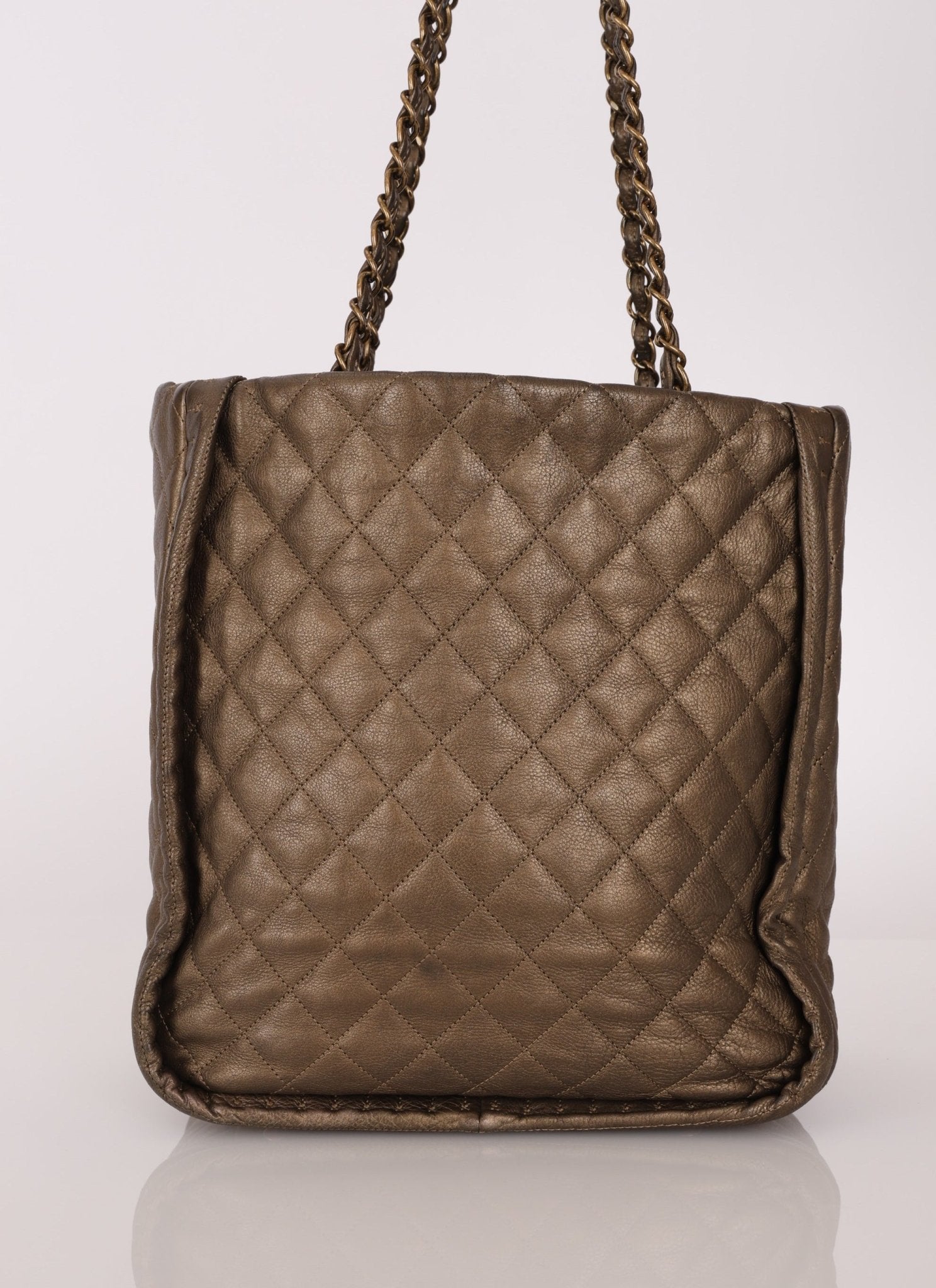 Chanel 2011 Calfskin Paris - Byzance Bronze Instanbul Chain Tote - FashioNica