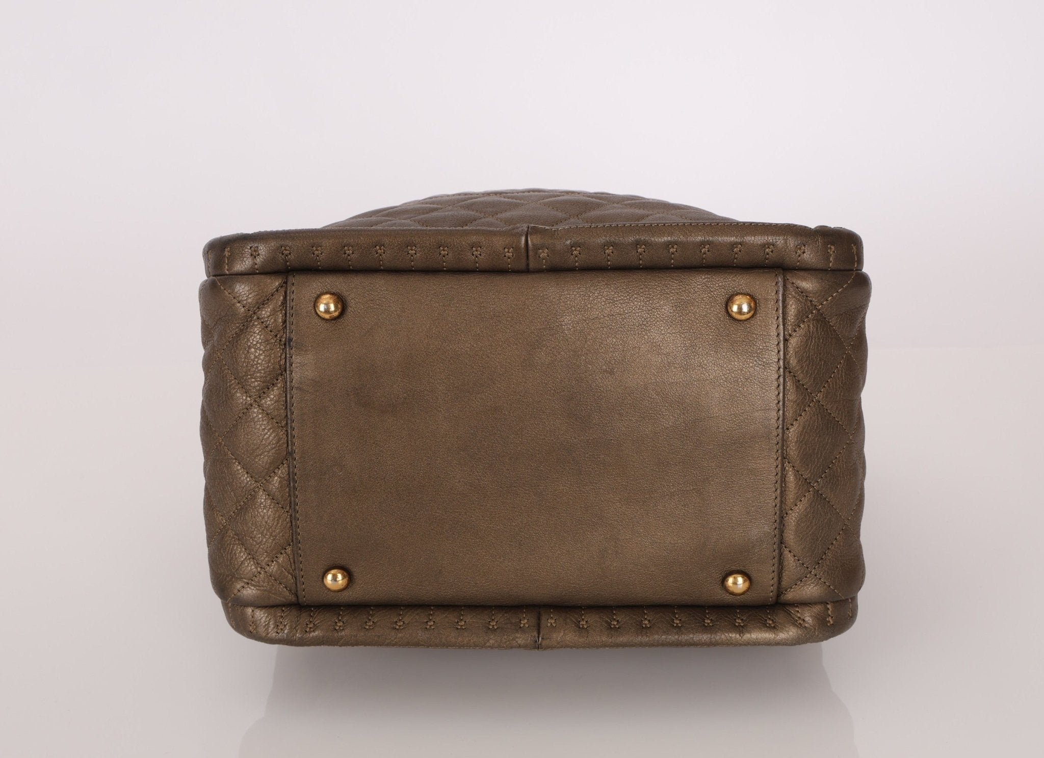 Chanel 2011 Calfskin Paris - Byzance Bronze Instanbul Chain Tote - FashioNica