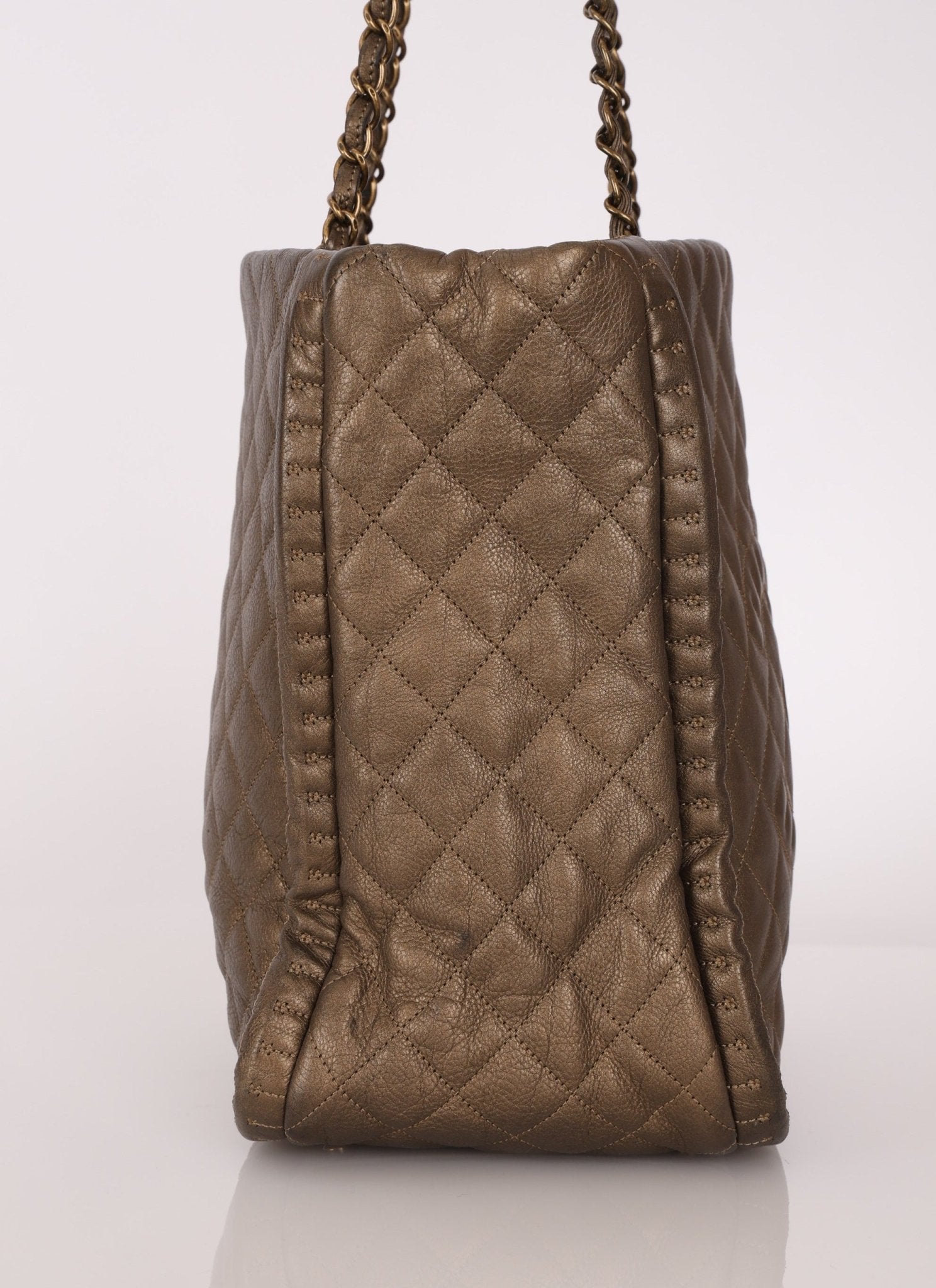Chanel 2011 Calfskin Paris - Byzance Bronze Instanbul Chain Tote - FashioNica