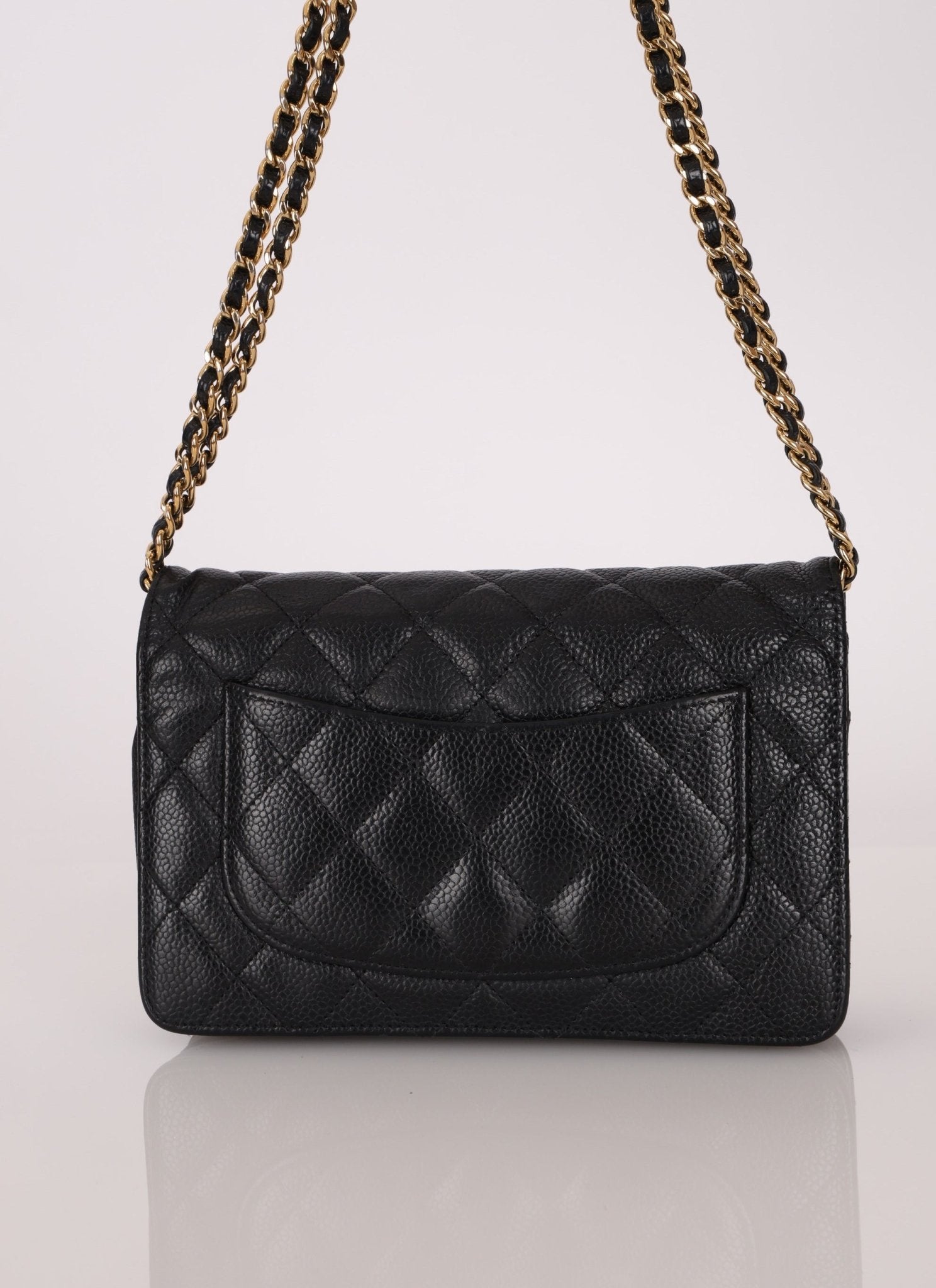 Chanel 2013 Black Caviar Wallet on Chain - FashioNica
