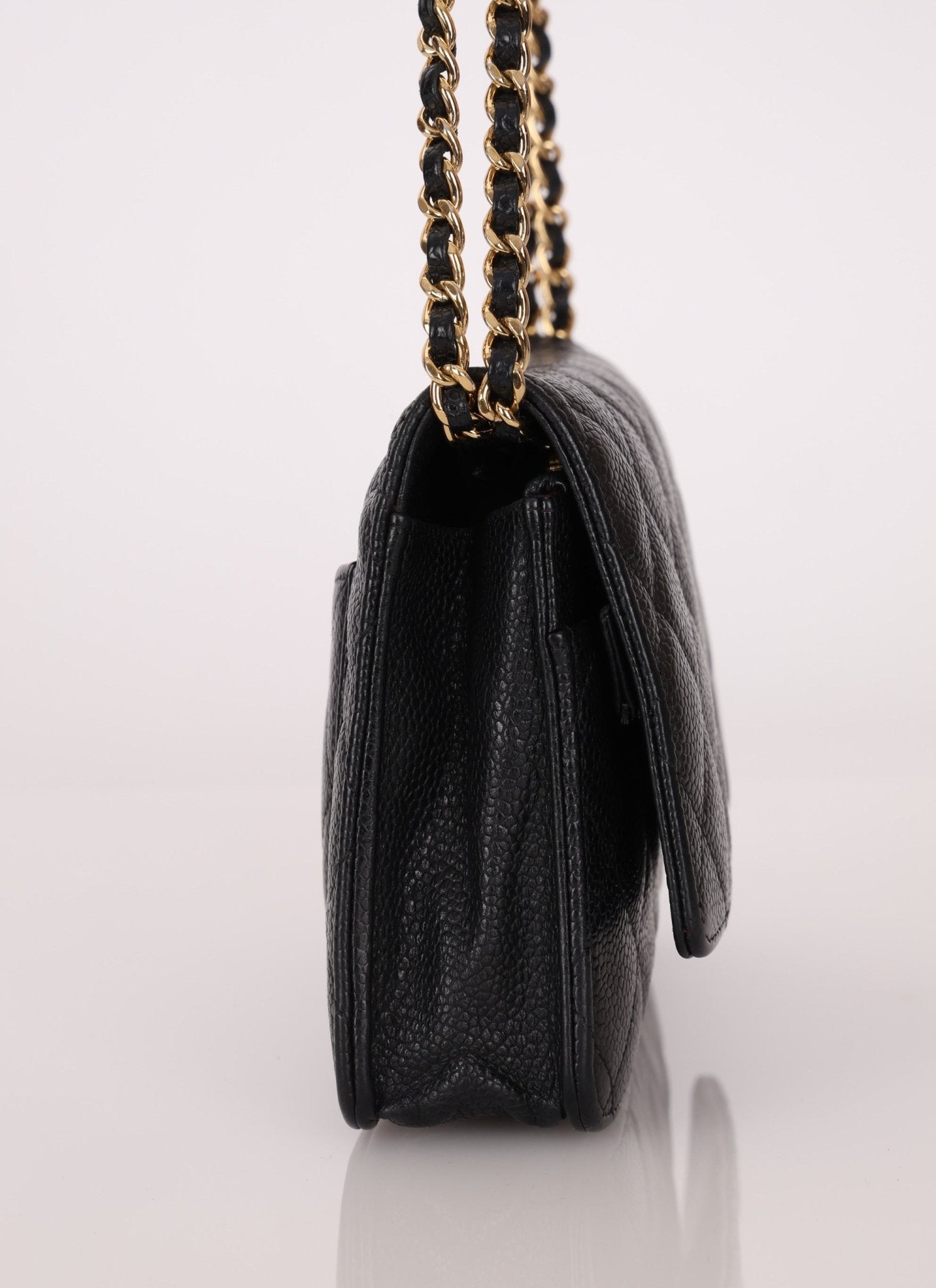 Chanel 2013 Black Caviar Wallet on Chain - FashioNica