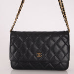 Chanel 2013 Black Caviar Wallet on Chain - FashioNica