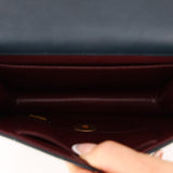 Chanel 2013 Dark Evergreen Lambskin Turnlock Square Flap Bag - FashioNica