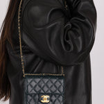 Chanel 2013 Dark Evergreen Lambskin Turnlock Square Flap Bag - FashioNica