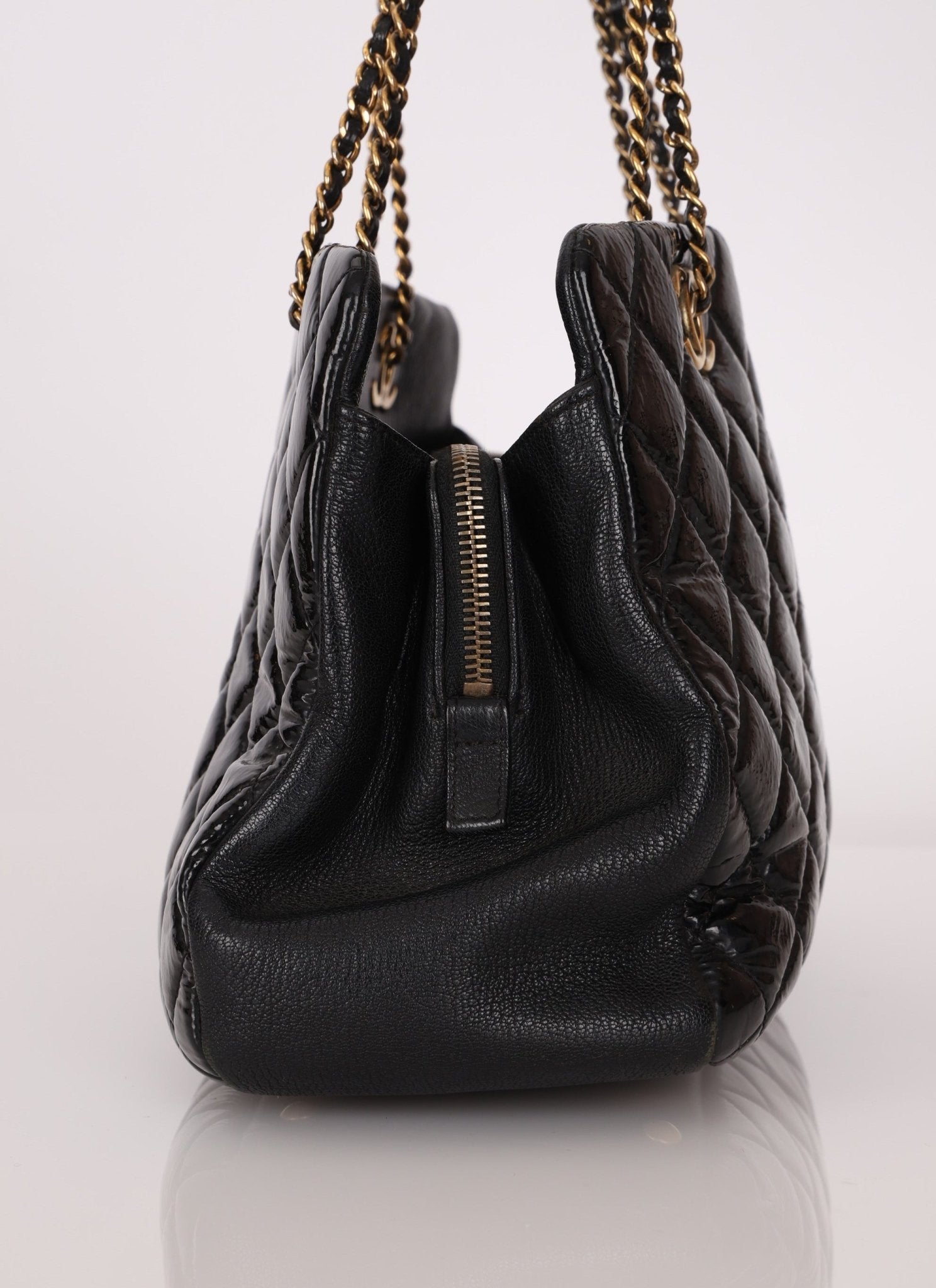 Chanel 2015 Patent CC Eyelet Tote - FashioNica