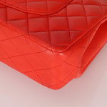 Chanel 2016 Lambskin Red Medium Double Flap GHW - FashioNica