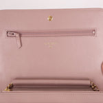 Chanel 2016 Mademoiselle Lilac Sheepskin Wallet on Chain - FashioNica