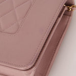 Chanel 2016 Mademoiselle Lilac Sheepskin Wallet on Chain - FashioNica