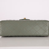 Chanel 2018 Eucalyptus Green Iridescent Caviar Small Double Flap - FashioNica