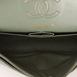 Chanel 2018 Eucalyptus Green Iridescent Caviar Small Double Flap - FashioNica