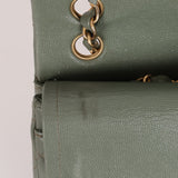 Chanel 2018 Eucalyptus Green Iridescent Caviar Small Double Flap - FashioNica