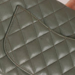 Chanel 2018 Eucalyptus Green Iridescent Caviar Small Double Flap - FashioNica