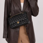 Chanel 2019 Caviar Medium Classic Double Flap GHW - FashioNica