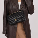 Chanel 2019 Caviar Medium Classic Double Flap GHW - FashioNica