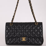 Chanel 2019 Caviar Medium Classic Double Flap GHW - FashioNica