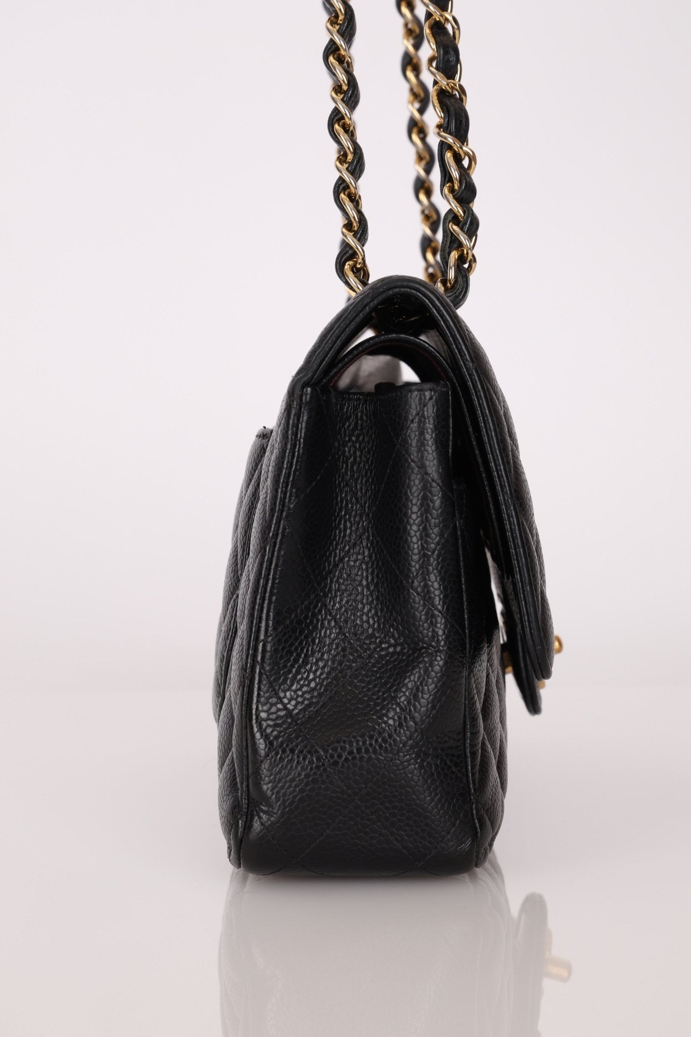 Chanel 2019 Caviar Medium Classic Double Flap GHW - FashioNica