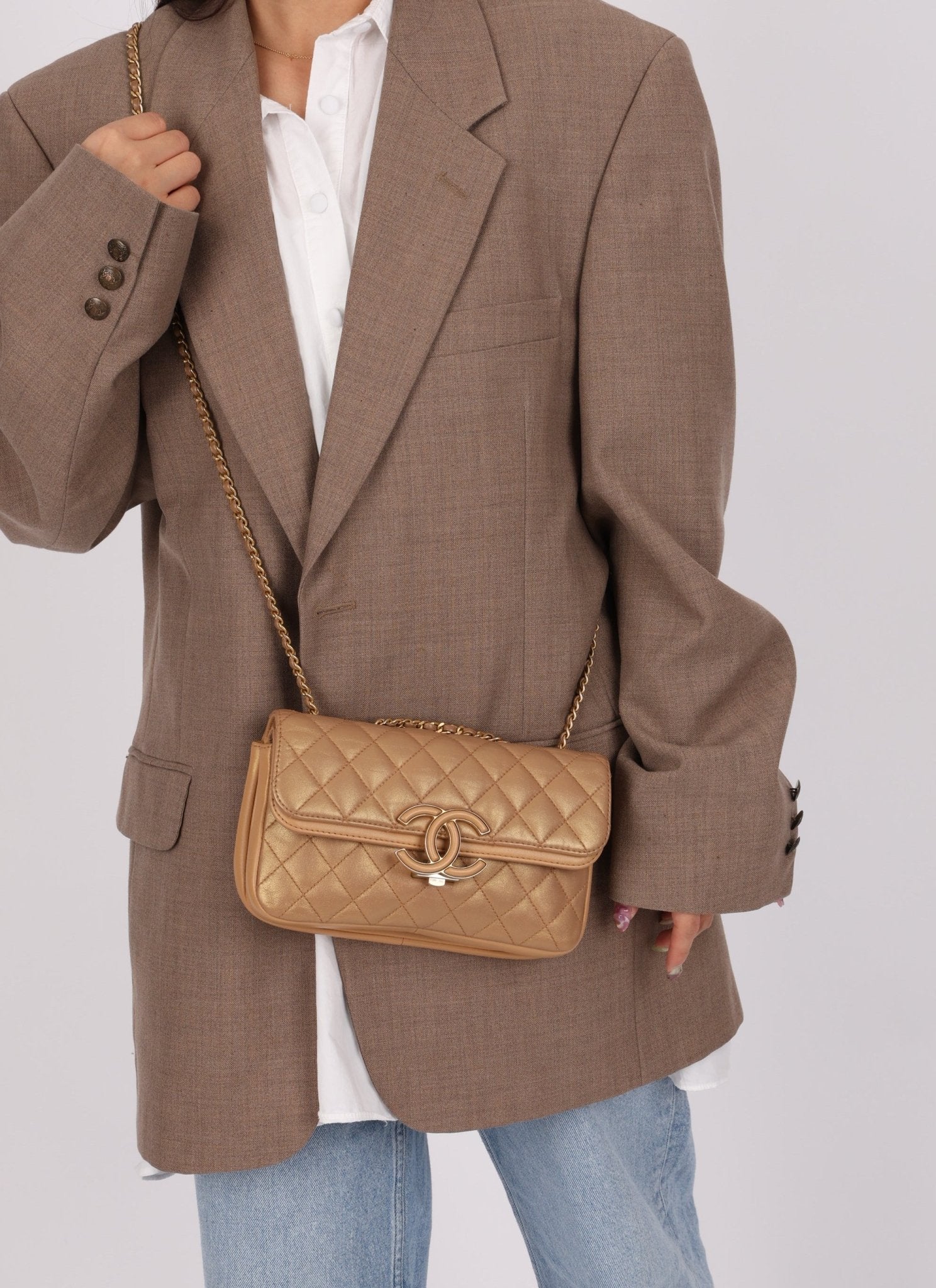 Chanel 2019 Chanel Iridescent CC Chic Small Flap Bag - FashioNica