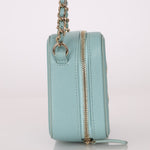 Chanel 2020 Caviar Robin's Egg Mini Filigree Crossbody - FashioNica