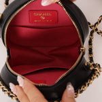 Chanel 2020 Lambskin Chain Around Round Crossbody - FashioNica