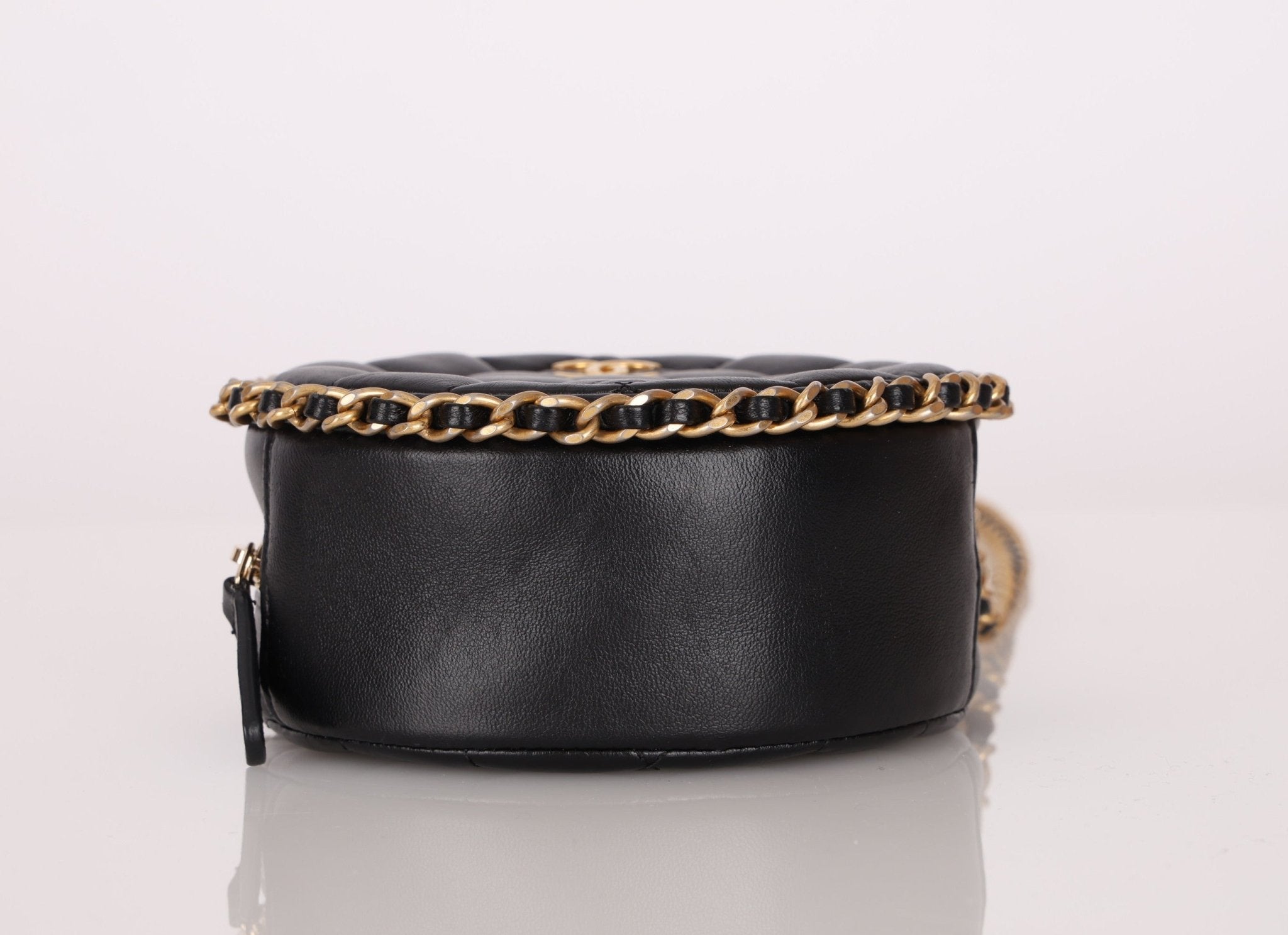 Chanel 2020 Lambskin Chain Around Round Crossbody - FashioNica