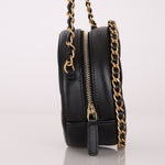 Chanel 2020 Lambskin Chain Around Round Crossbody - FashioNica