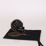 Chanel 2020 Lambskin Chain Around Round Crossbody - FashioNica