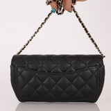 Chanel 2021 Black Caviar Sunglasses Case on Chain - FashioNica