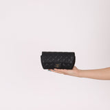 Chanel 2021 Black Caviar Sunglasses Case on Chain - FashioNica