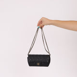 Chanel 2021 Black Caviar Sunglasses Case on Chain - FashioNica